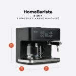 Dx-1341 Home Barista 3in1 Filtre Kahve&espresso Makinesi – STANDART - Görsel 2