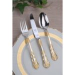 0136-01 Daniela 96 Parça Kaşık Takımı Parlak Altın – STANDART