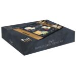 0890 Woch Bambu Cam Panolu Ve 4 Bıçaklı Eynir Servis Tepsisi 44x28cm – STANDART - Görsel 3