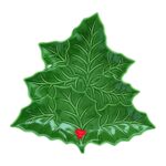 2173 Holg Porselen Servis Tabağı 30x30cm Yeşil – YEŞİL