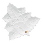 2173 Holw Porselen Servis Tabağı 30x30cm Beyaz – BEYAZ