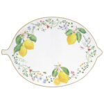 2142 Fcıt Porselen Servis Tabağı Limon Şeklinde 30x21,5cm – STANDART