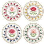 0924 Flry 4lü Porselen Pasta Tabağı Seti 19cm – STANDART