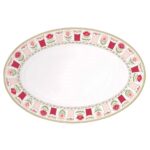 1316 Flry Porselen Oval Sunumluk 35x23,5cm – STANDART