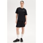 Fred Perry G1142 Crew Neck Kadın Tshırt – SİYAH - Görsel 2