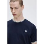 Fred Perry M1588 Twın Tıpped Erkek Tshırt – KOYU MAVİ - Görsel 2