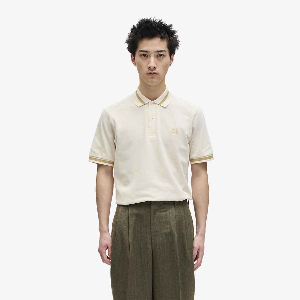 155444-0-fred-perry-m2-single-tipped-erkek-tshirt-014715385c31 Fred Perry M2 Sıngle Tıpped Erkek Tshırt – BEJ - Görsel 1