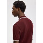 Fred Perry M3600 Twın Tıpped Erkek Tshırt – BORDO - Görsel 3