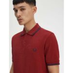 Fred Perry M3600 Twın Tıpped Erkek Tshırt – KIRMIZI - Görsel 2