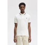 Fred Perry M3600 Twın Tıpped Erkek Tshırt – KREM-LACİVERT