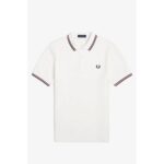 Fred Perry M3600 Twın Tıpped Erkek Tshırt – KREM-LACİVERT - Görsel 5