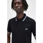 Fred Perry M3600 Twın Tıpped Erkek Tshırt – SİYAH - Görsel 2