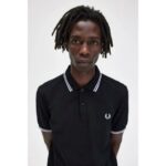 Fred Perry M3600 Twın Tıpped Erkek Tshırt – SİYAH - Görsel 3