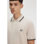 Fred Perry M3600 Twın Tıpped Erkek Tshırt – EKRU-MAVİ - Görsel 2