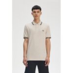 Fred Perry M3600 Twın Tıpped Erkek Tshırt – EKRU-MAVİ - Görsel 5