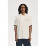 Fred Perry M9886 Crepe Pıque Zıp Neck Erkek Tshırt – EKRU