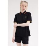 Fred Perry G9180 On Court Twın Tıpped Fp Kadın Tshırt – SİYAH - Görsel 4