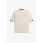 Fred Perry K9113 Mesh Knıt Polo Kadın Tshırt – AÇIK EKRU - Görsel 6