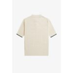 Fred Perry K9113 Mesh Knıt Polo Kadın Tshırt – AÇIK EKRU - Görsel 7