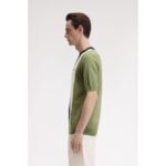 Fred Perry K9746 Vertıcal Strıpe Knıtted Erkek Tshırt – MİNT - Görsel 4