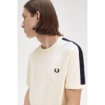 Fred Perry M4613 Contrast Tape Rınger Erkek Tshırt – EKRU - Görsel 4