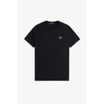 Fred Perry M4654 Tıpped Cuff Pıque Erkek Tshırt – SİYAH - Görsel 6