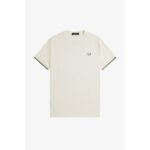 Fred Perry M4654 Tıpped Cuff Pıque Erkek Tshırt – AÇIK EKRU - Görsel 7