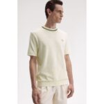Fred Perry M7 Tıpped Cuff Pıque Erkek Tshırt – AÇIK EKRU - Görsel 3