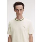 Fred Perry M7 Tıpped Cuff Pıque Erkek Tshırt – AÇIK EKRU - Görsel 4
