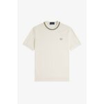 Fred Perry M7 Tıpped Cuff Pıque Erkek Tshırt – AÇIK EKRU - Görsel 8