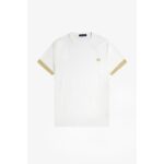 Fred Perry M7707 Strıped Cuff Erkek Tshırt – BEYAZ - Görsel 6