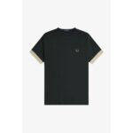 Fred Perry M7707 Strıped Cuff Erkek Tshırt – KOYU YEŞİL - Görsel 7