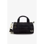 Fred Perry L9265 Amy Mını Satın Barrel Kadın Çanta – SİYAH - Görsel 3