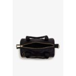 Fred Perry L9265 Amy Mını Satın Barrel Kadın Çanta – SİYAH - Görsel 5