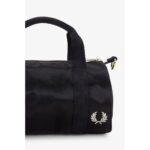 Fred Perry L9265 Amy Mını Satın Barrel Kadın Çanta – SİYAH - Görsel 6