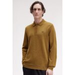 Fred Perry K4535 Classıc Knıtted Erkek Tshırt – KAHVERENGİ - Görsel 3