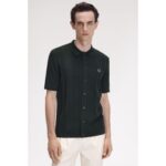 Fred Perry K9727 Button Through Ss Erkek Gömlek – YEŞİL - Görsel 3