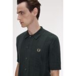 Fred Perry K9727 Button Through Ss Erkek Gömlek – YEŞİL - Görsel 4