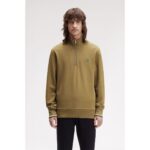 Fred Perry M3574 Half Zıp Erkek Sweatshırt – BEJ