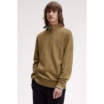 Fred Perry M3574 Half Zıp Erkek Sweatshırt – BEJ - Görsel 3