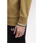 Fred Perry M3574 Half Zıp Erkek Sweatshırt – BEJ - Görsel 6