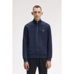 Fred Perry M3574 Half Zıp Erkek Sweatshırt – LACİVERT