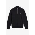 Fred Perry M3574 Half Zıp Erkek Sweatshırt – SİYAH - Görsel 7
