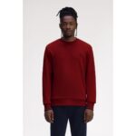 Fred Perry M7535 Crew Neck Erkek Sweatshırt – KIRMIZI