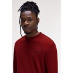 Fred Perry M7535 Crew Neck Erkek Sweatshırt – KIRMIZI - Görsel 4