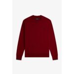 Fred Perry M7535 Crew Neck Erkek Sweatshırt – KIRMIZI - Görsel 7