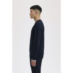 Fred Perry M7535 Crew Neck Erkek Sweatshırt – KOYU MAVİ - Görsel 2