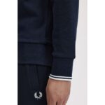 Fred Perry M7535 Crew Neck Erkek Sweatshırt – KOYU MAVİ - Görsel 5