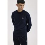 Fred Perry M7535 Crew Neck Erkek Sweatshırt – KOYU MAVİ - Görsel 6