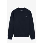 Fred Perry M7535 Crew Neck Erkek Sweatshırt – KOYU MAVİ - Görsel 7